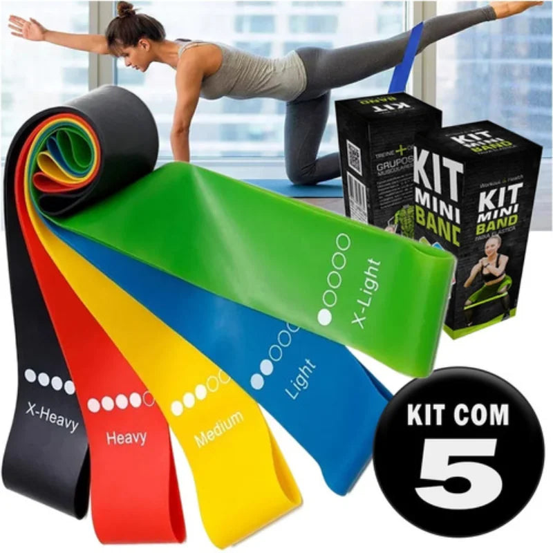 Kit de 5 Mini Faixas Elásticas Netdropeo