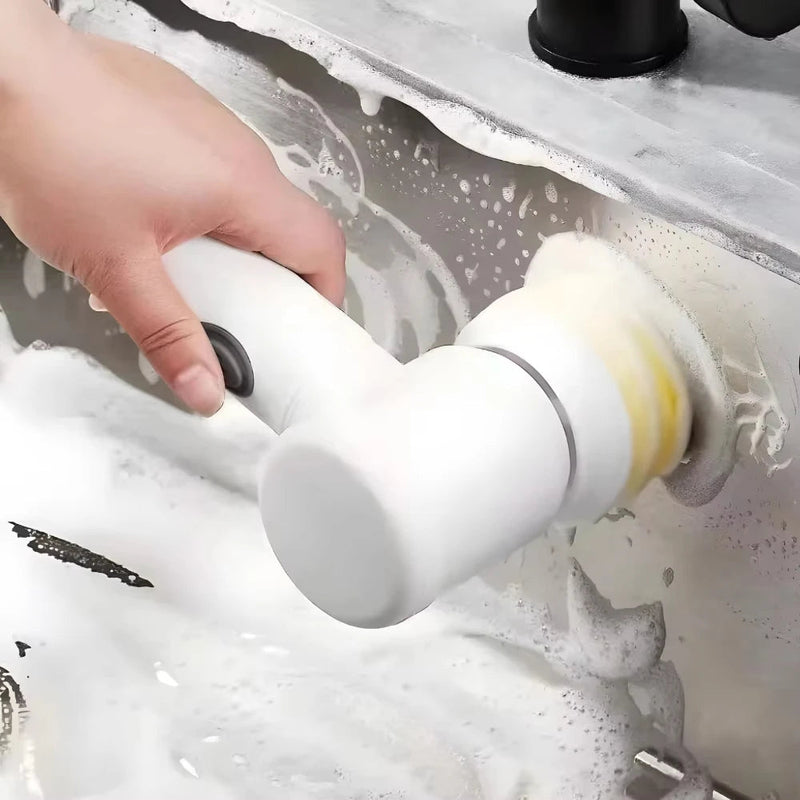 5 in 1 Electric Cleaning Brush Wireless Cleaner For Kitchen and Bathroom Multipurpose Netdropeo