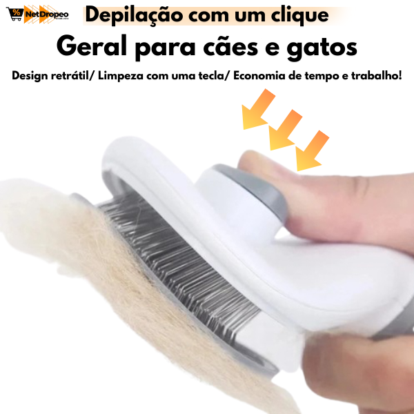 Escova Removedora de Pelos - Happy Pet Netdropeo