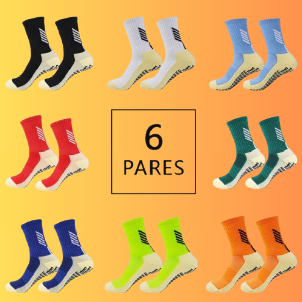 6 Pares De Meias Antiderrapantes Netdropeo