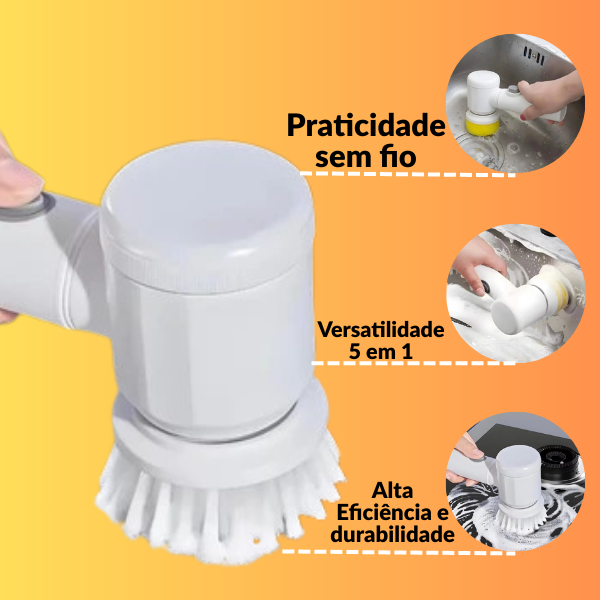 Escova de Limpeza Elétrica - Premium Netdropeo