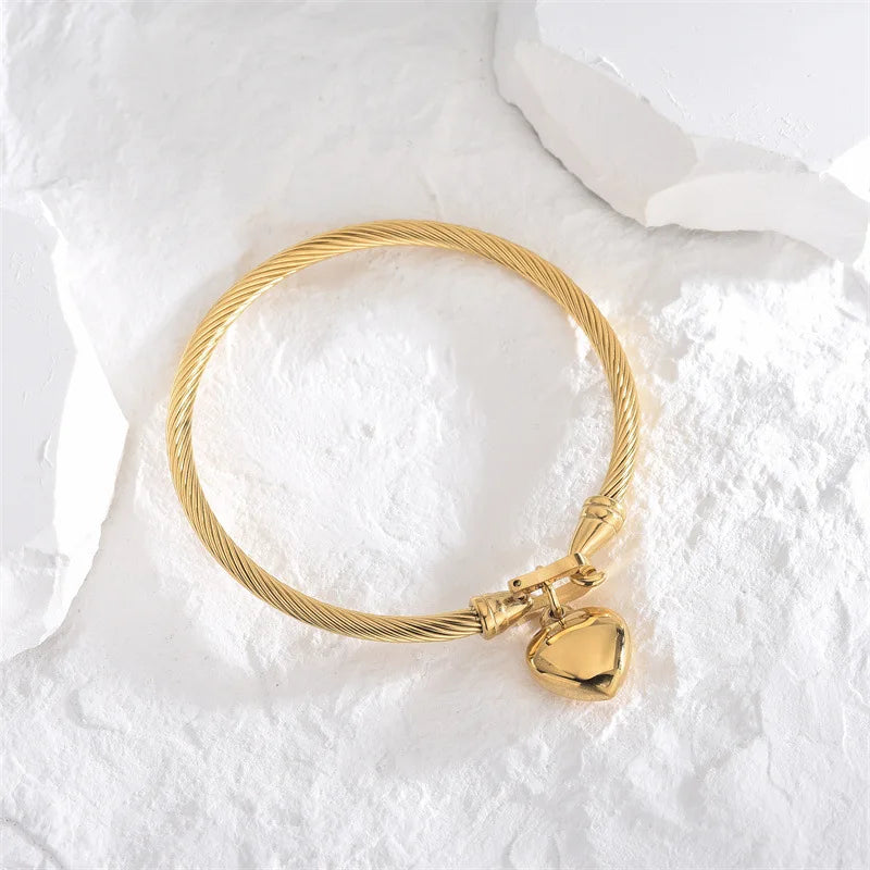 Pulseiras De Coração Inoxidável Minha loja