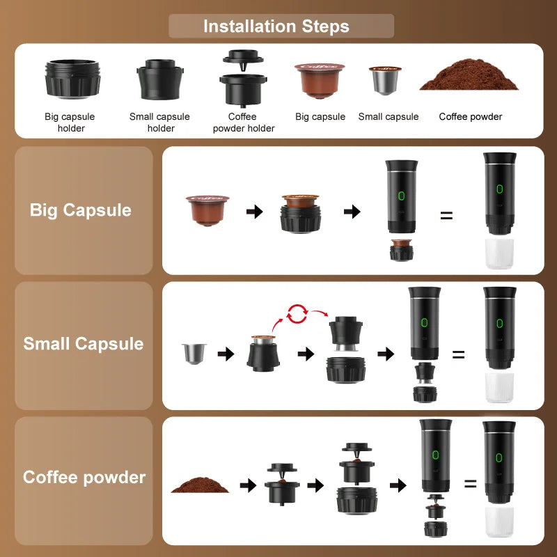 Máquina de café portátil Minha loja