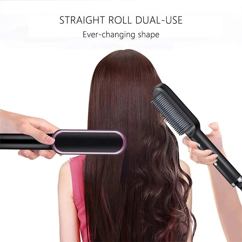 Escova de Alisar Cabelo Elétrico Profissional Minha loja