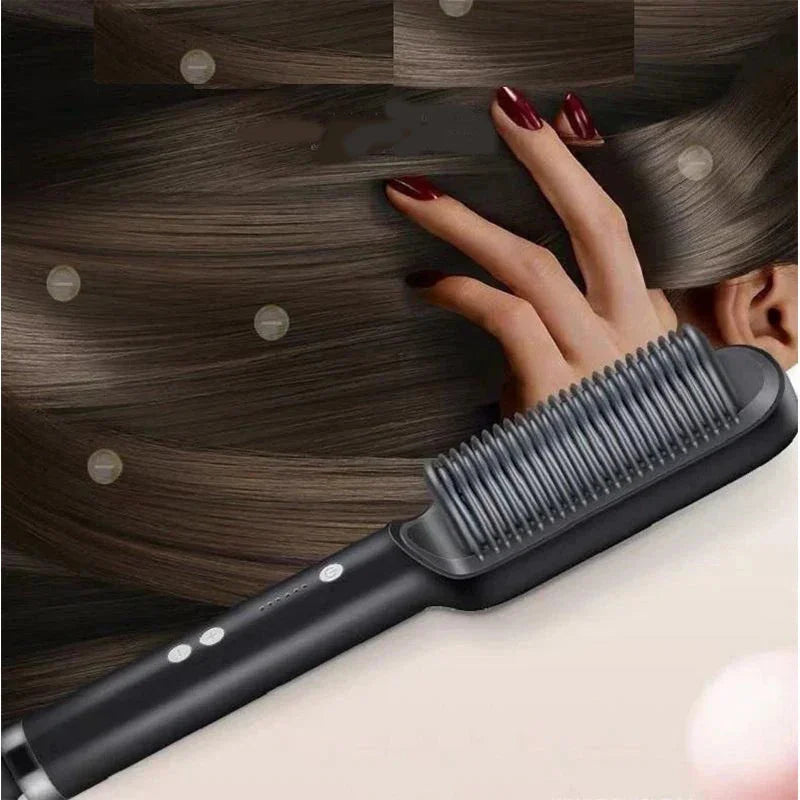 Escova de Alisar Cabelo Elétrico Profissional Minha loja