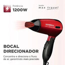 Secador de Cabelo Mondial Max Travel SC-10 Vermelho - Bivolt Minha loja