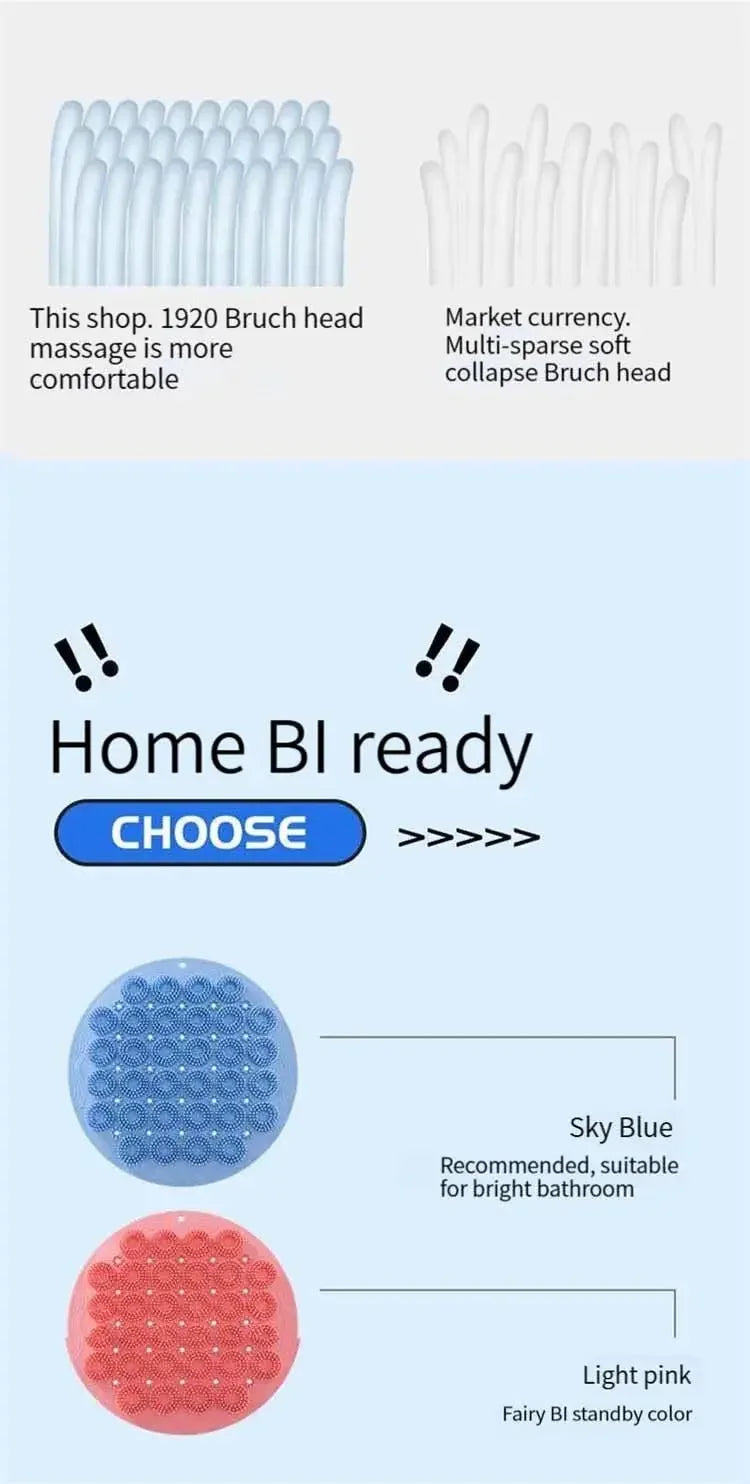 Escova de Banho de Silicone - Netdropeo