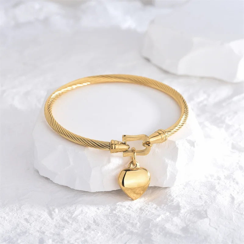 Pulseiras De Coração Inoxidável Minha loja