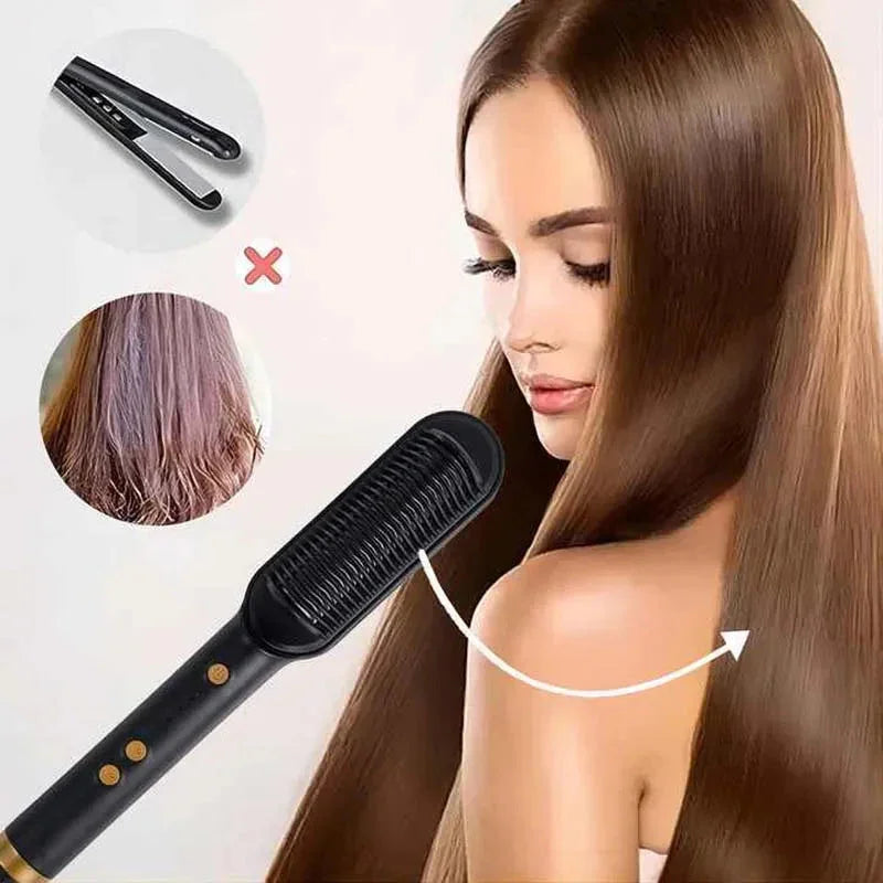 Escova de Alisar Cabelo Elétrico Profissional Minha loja