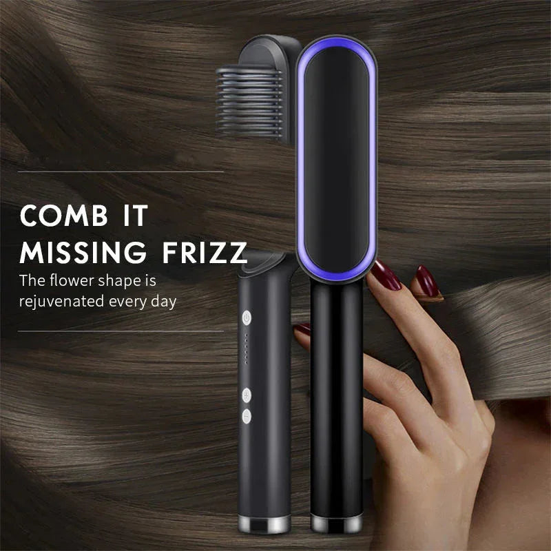 Escova de Alisar Cabelo Elétrico Profissional Minha loja