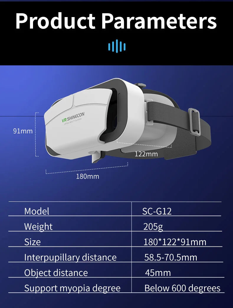Óculos Shinecon Vr Netdropeo