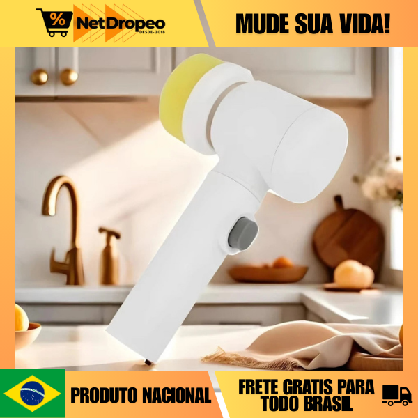 Escova de Limpeza Elétrica - Premium Netdropeo